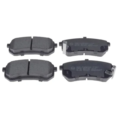 Abbildung von BLUE PRINT ADG04267 Bremsbelagsatz Hinterachse mit akustischer Verschleißwarnung Anti Quietsch Blech HYUNDAI: i10 I, KIA: Picanto I