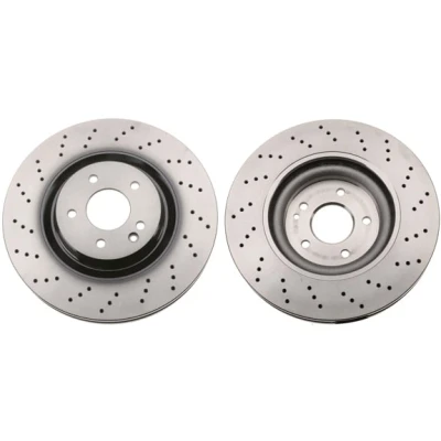 Abbildung von TRW DF6741S Bremsscheibe 334 32 5 112 gelocht/innenbel. lackiert MERCEDES BENZ: SL Cabrio
