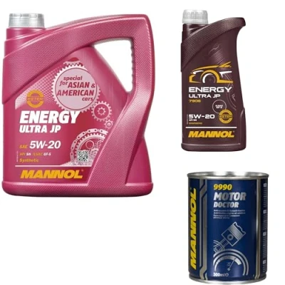 Abbildung von 5L Motoröl MANNOL Energy Ultra JP 5W 20 1x Motor Doctor ADDITIV
