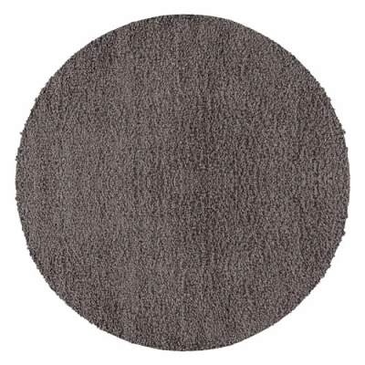 Abbildung von Carpetsale24 Shaggy Hochflor Teppich Wohnzimmer 120 cm Rund Taupe Modern Flauschiger Extra Weich, Pflegeleicht und Einfarbig Ideal als für Schlafzimmer, Esszimmer Küche