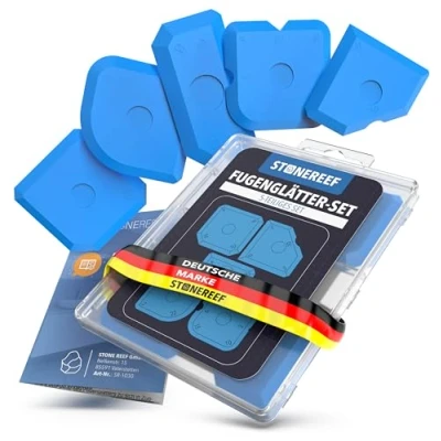 Abbildung von STONE REEF Universal Verdünner Silikon Abzieher Fugen 5in1 SET Silikonfugen