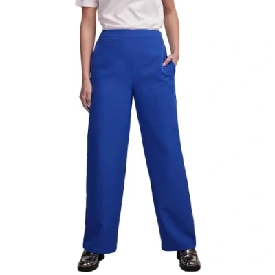 Abbildung von Pieces Bozzy HW WIDE Plain Stoffhose, Damen, Größe: Lx32, Mazarine blue