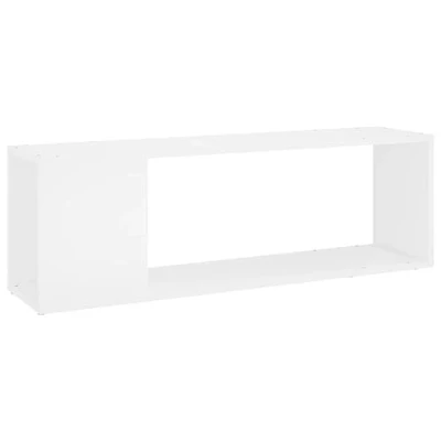 Abbildung von vidaXL TV Schrank mit 2 Ablagen Lowboard Möbel Tisch Board Sideboard Fernsehtisch Fernsehschrank HiFi Weiß 100x24x32cm Holzwerkstoff