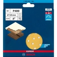 Abbildung von Expert C470 Schleifblatt, Ø 125mm, K400 Multilochung