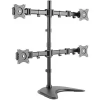 Abbildung von DIGITUS Monitorhalterung Standfuß 4 Monitore Bis 27 Zoll 4x 8 kg VESA 75x75, 100x100 Schwarz