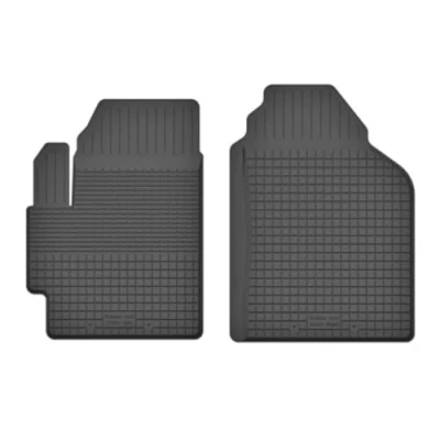 Abbildung von Gummimatten Automatten Gummifussmatten Gummi Fußmatten für Mitsubishi Colt VI Z30 Bj. 2004 2008 VORNE Fahrer und Beifahrermatte FXo