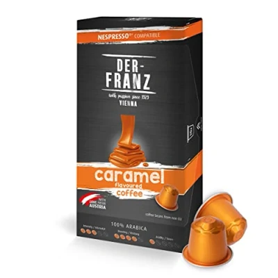 Abbildung von Nespresso kompatible Kaffee Kapseln, 1 x 10 Karamell Aroma