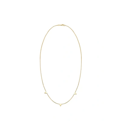 Abbildung von Elli Dreieck Halskette goldcoloured, Damen, Größe: 40, Gold coloured