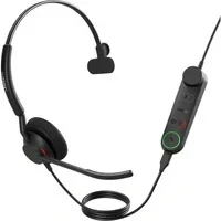 Abbildung von Jabra Engage 50 II schnurgebundenes Mono Headset mit Link Call Control, geräuschunterdrückender 3 Mic Technologie und USB C Kabel Allen führenden UC Plattformen wie Zoom kompatibel Schwarz