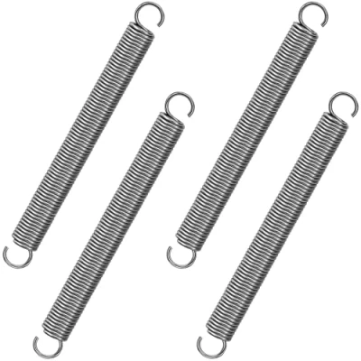Abbildung von GUNGY Zugfedern mit Haken Edelstahl Spannfeder Zugfeder 100mm Außendurchmesser 10mm Drahtdurchmesser 1,2mm Maximale Zugkraft 3,2KG 1,2x10x100mm 4 Stück