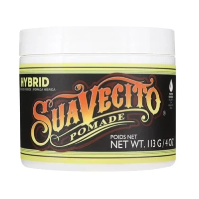 Abbildung von Suavecito Hybrid Pomade 4 oz, 1 Pack Hair For Men Medium Hold High Shine Water And Oil Formula Reworkable Easy To Wash Out All Day Styles