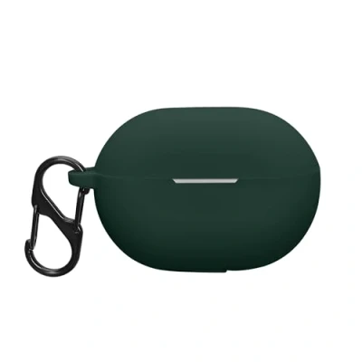 Abbildung von kwmobile Hülle kompatibel mit Huawei FreeBuds Pro 3 Kopfhörer Silikon Schutzhülle Etui Case Cover Schoner in Dunkelgrün