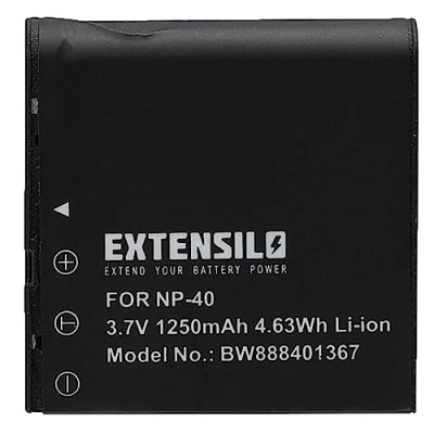 Abbildung von EXTENSILO 1x Akku Ersatz für Praktica PAC 0040 Kamera (1250 mAh, 3,7 V, Li Ion)