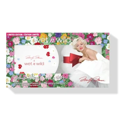 Abbildung von Wet n Wild Marilyn Monroe Icon Setting Powder, Transparenter Puder mit Vitamin E und Lichtstreuenden Perlen für einen Glanzeffekt, inkl. Weichem Applikator