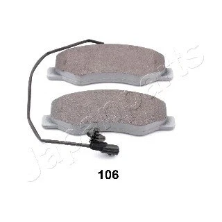 Abbildung von JAPANPARTS PP 106AF Bremsbelagsatz Hinterachse inkl. Verschleißwarnkontakt RENAULT: MASTER 3 Kasten, Pritsche/Fahrgestell, Bus