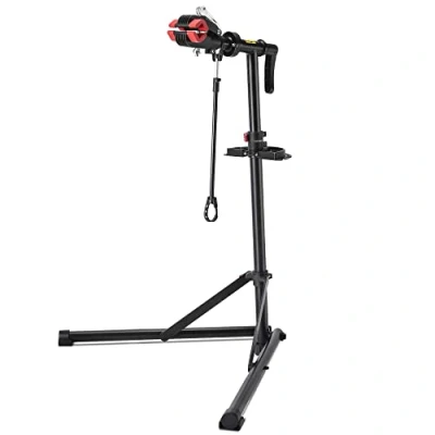 Abbildung von CXWXC Fahrrad Montageständer Belastbar bis 40kg/88 Pound für Elektrofahrräder, Fahrräder Reparaturständer mit magnetischer und 360 drehbare Kopf (3 foot) (2 Füße)
