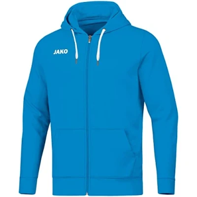 Abbildung von Jako Unisex Kinder Basis Basic Kapuzen Jacke, Blau, 128 EU
