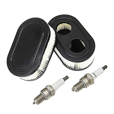 Abbildung von SWNKDG 2ST Luftfilter + Zündkerzen für Briggs &amp; Stratton Motoren 550E 550EX Eco Plus 575EX Series Ersetzt 798339 798452 593260 093000er 09P0000er Motor 4247 5432 5432K
