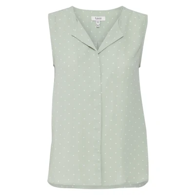 Abbildung von b.young Byhialice Sleeveless AOP Bluse, Damen, Größe: 36, Frosty green mix