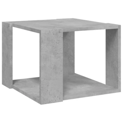 Abbildung von vidaXL Couchtisch Beistelltisch Wohnzimmertisch Kaffeetisch Sofatisch Teetisch Tisch Wohnzimmer Wohnzimmermöbel Betongrau 40x40x30cm Holzwerkstoff