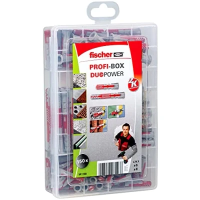 Abbildung von Fischer PROFI BOX DUOPOWER Rawlplug Sortiment 541108 150 Stück