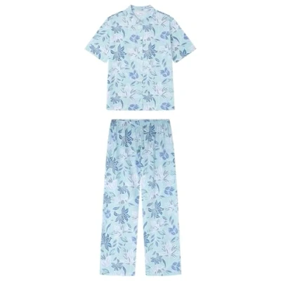 Abbildung von Women&#039;secret Damen Capri Pyjama Daily Garden Pyjamas, grün, 38