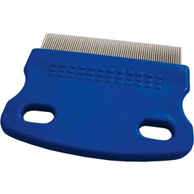 Abbildung von Pflegehome24® Nissenkamm Flohkamm Läusekamm Hundekamm Fellpflege Kamm, Metall