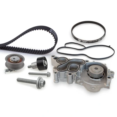 Abbildung von GATES KP15680XS 2 Wasserpumpe + Zahnriemensatz VOLKSWAGEN: Golf 7 Schrägheck, Passat B8 Variant, Polo V SEAT: Ibiza 4 Schrägheck