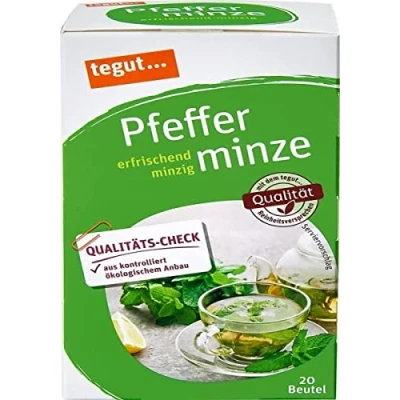 Abbildung von tegut… Pfefferminztee, 20 Beutel, 40 g