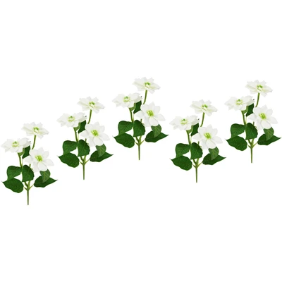 Abbildung von I.GE.A. Kunstblume &quot;Poinsettie&quot;, Künstlicher Poinsettiazweig, 5er Set