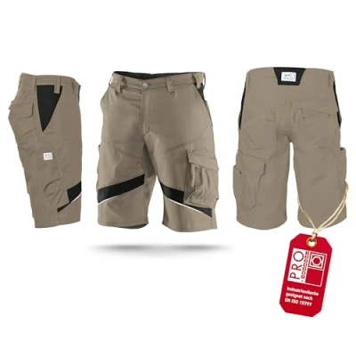 Abbildung von KÜBLER Workwear ACTIVIQ Arbeitsshorts beige, Größe 46, Herren aus Mischgewebe, leichte