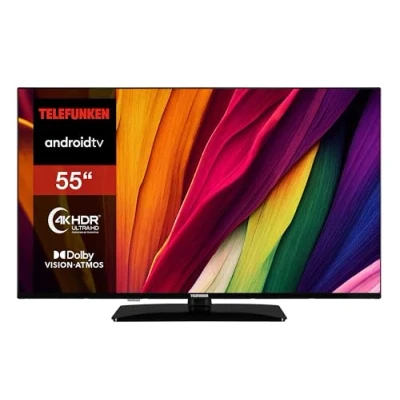 Abbildung von Telefunken D55U750X2CWI LCD LED Fernseher (139 cm/55 Zoll, 4K Ultra HD, Android TV, HDR Dolby Vision, Triple Tuner, Bluetooth, Atmos)