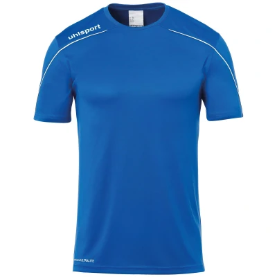 Abbildung von uhlsport Stream Tshirt print für Kinder, Größe: 140, Azurblau weiß