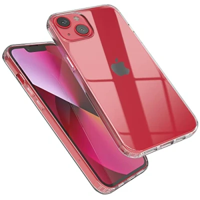Abbildung von EAZY CASE Premium Crystal TPU Hülle kompatibel mit iPhone 13 Schutzhülle Silikon Kameraschutz, Slimcover, Handyhülle, Silikonhülle, Backcover, Durchsichtig, Transparent