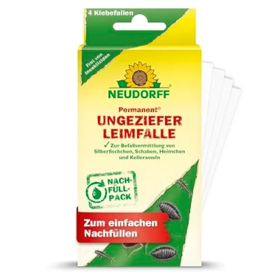 Abbildung von Neudorff Insektenfalle Permanent Ungeziefer Leimfalle Nachfüllpack 4 Stück