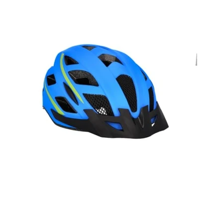 Abbildung von FISCHER Erwachsene Fahrradhelm, Radhelm, Cityhelm, Mountainbike Helm Urban Montis, L/XL, 58 61cm, weiß blau, mit beleuchtetem Innenring System