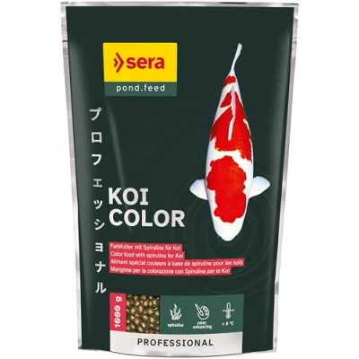 Abbildung von sera Koi Professional Color Farbfutter 1000 g Fischfutter Für perfekte Farben Temperaturen über 8C Unterstützt das Wachstum von Kois Geringere Wasserbelastung Weniger Algen