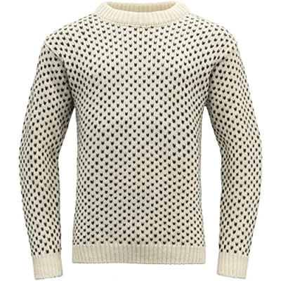 Abbildung von Devold Nordsjø Rundhals Sweater beige/schwarz