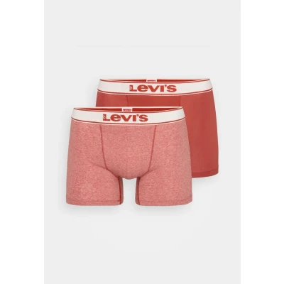 Abbildung von Levi&#039;s MEN Vintage Heather Brief 2 PACK Panties, Herren, Größe: Small, Red combo