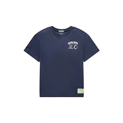 Abbildung von TOM TAILOR Jungen Kinder T Shirt mit Print 1034994, Blau, 128