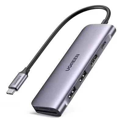 Abbildung von UGREEN Hub Revodok USB C 6 in 1 mit 4K HDMI