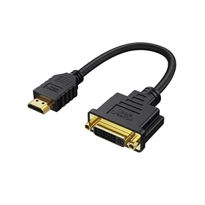 Abbildung von CableCreation HDMI auf DVI Kabel, 0,15M Bidirektionaler Stecker Buchse, Konverter, Kompatibel mit HDTV, PS3, PS4, DVD, Unterstützt 1080P, 3D, Schwarz