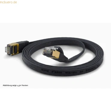 Abbildung von wantecWire 7089 Extradünne Patchkabel mit TOP Qualität schwarz