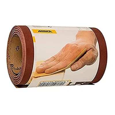 Abbildung von Mirka Red Schleifpapier Rolle 115mm x 5m / Körnung P100 1 Zum Schleifen von Holz, Metall und Kunststoff