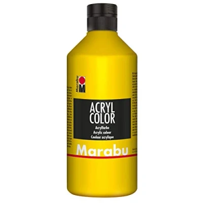 Abbildung von Marabu Acrylfarbe Acryl Color, 500 ml, gelb 019