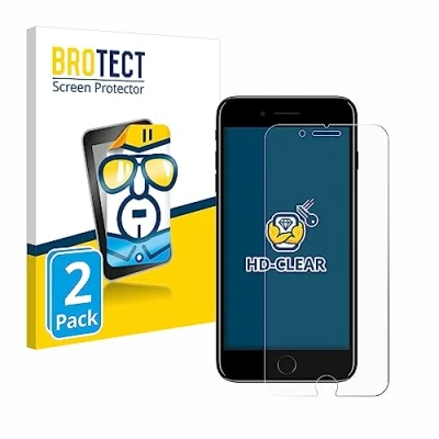Abbildung von BROTECT (2 Stück Schutzfolie für Apple iPhone 7 Plus / 8 Displayschutz Folie Ultra Klar