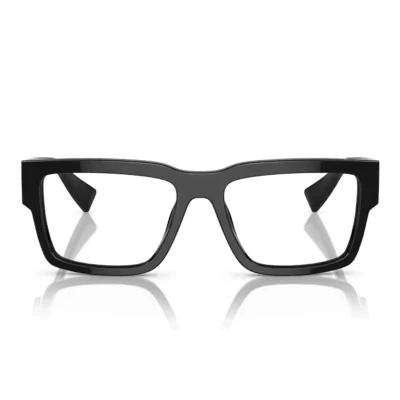 Abbildung von Miu Damen MU 02XV 1AB1O1 Rahmen von BRILLEN Acetat Schwarz Transparent Quadratisch Normal