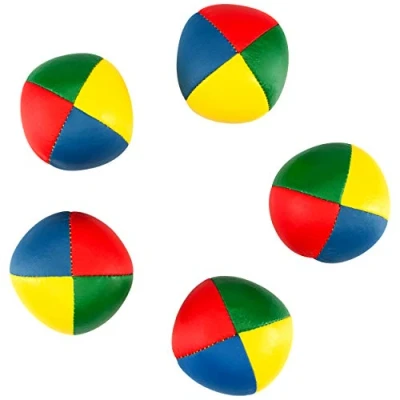 Abbildung von Jonglierbälle 5er Set (vierfarbig). Ø 67mm. 115g. soft Juggling Balls