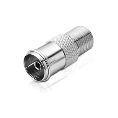 Abbildung von adaptare Adapter F Buchse / IEC Koax SAT Kabel
