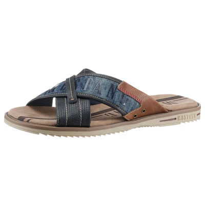 Abbildung von Mustang Shoes Pantolette, Sommerschuh, Schlappen, Poolslides mit Plateausohle